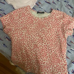 Brandy Melville Pink Cheetah Top